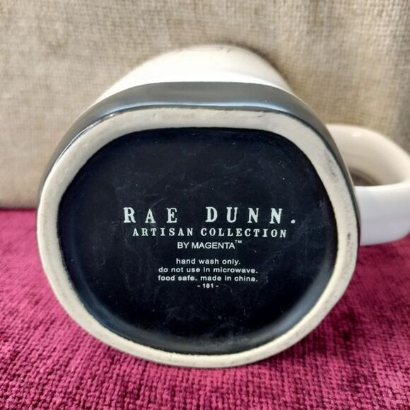 Rae Dunn By Magenta White GROOM Mug Black inside - Picture 4 of 4